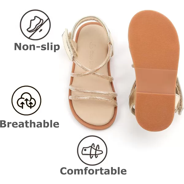 THEE BRON Toddler Girl Dress Sandals Sandalias para NiasAa392gold