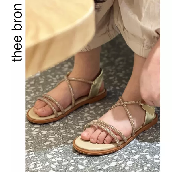 THEE BRON Toddler Girl Dress Sandals Sandalias para NiasAa392gold