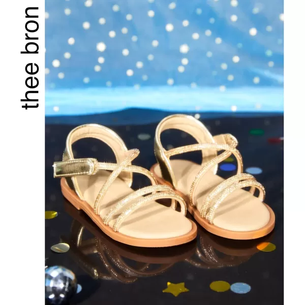 THEE BRON Toddler Girl Dress Sandals Sandalias para NiasAa392gold