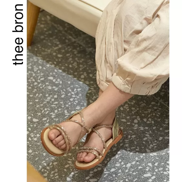 THEE BRON Toddler Girl Dress Sandals Sandalias para NiasAa392gold
