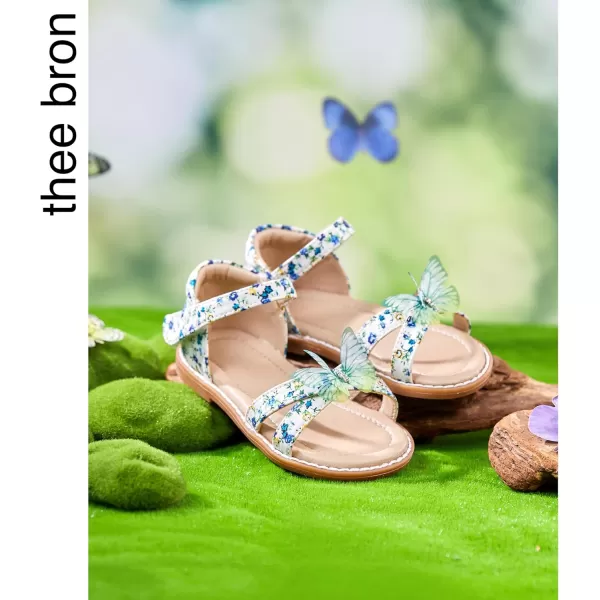 THEE BRON Toddler Girl Dress Sandals Sandalias para NiasAa414green