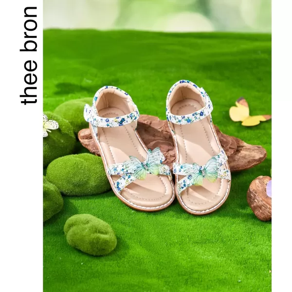 THEE BRON Toddler Girl Dress Sandals Sandalias para NiasAa414green