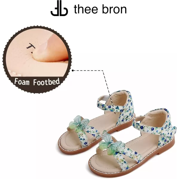 THEE BRON Toddler Girl Dress Sandals Sandalias para NiasAa414green