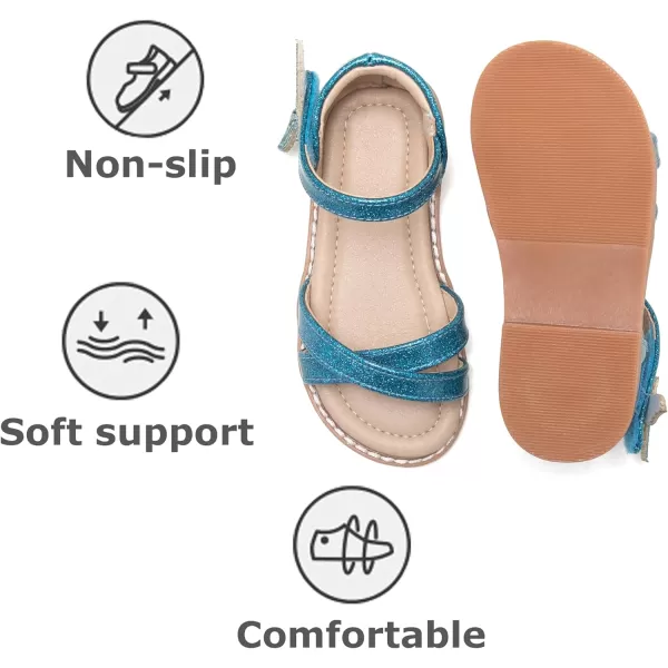 THEE BRON Toddler Girl Dress Sandals Sandalias para NiasAa422blue
