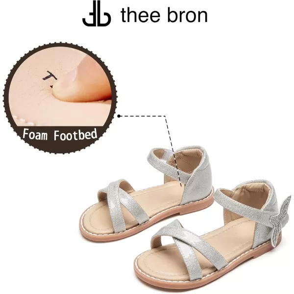 THEE BRON Toddler Girl Dress Sandals Sandalias para NiasAa422silver