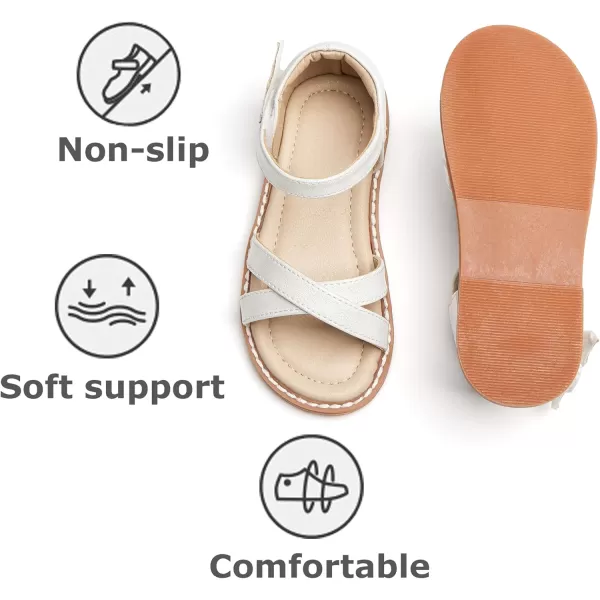 THEE BRON Toddler Girl Dress Sandals Sandalias para NiasAa422white