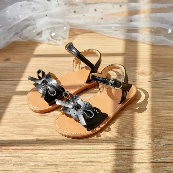 THEE BRON Toddler Girl Dress Sandals Sandalias para NiasTb2120black
