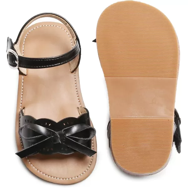 THEE BRON Toddler Girl Dress Sandals Sandalias para NiasTb2120black