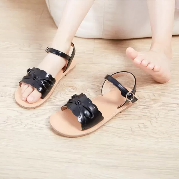 THEE BRON Toddler Girl Dress Sandals Sandalias para NiasTb2120black