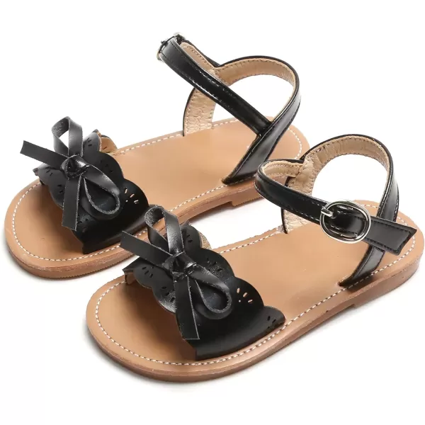 THEE BRON Toddler Girl Dress Sandals Sandalias para NiasTb2120black