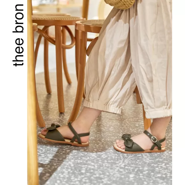 THEE BRON Toddler Girl Dress Sandals Sandalias para NiasTb503emerald