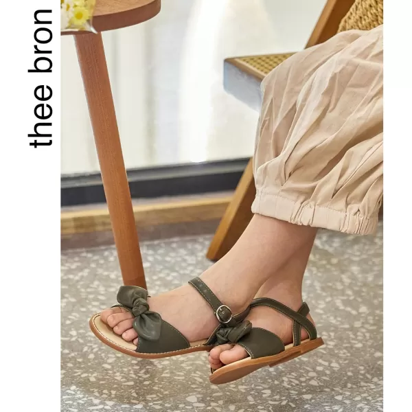 THEE BRON Toddler Girl Dress Sandals Sandalias para NiasTb503emerald