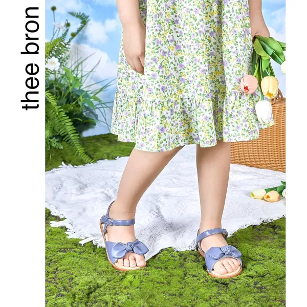 THEE BRON Toddler Girl Dress Sandals Sandalias para NiasTb503grey