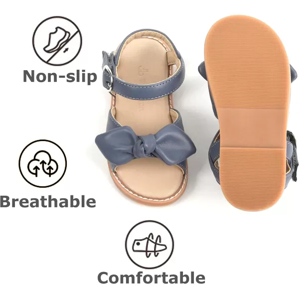 THEE BRON Toddler Girl Dress Sandals Sandalias para NiasTb503grey