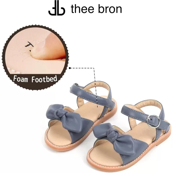 THEE BRON Toddler Girl Dress Sandals Sandalias para NiasTb503grey