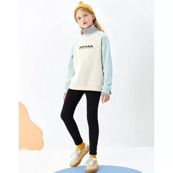 THEE BRON ToddlerLittle Girls Basic Cotton Ankle Leggings Pants2pkblack