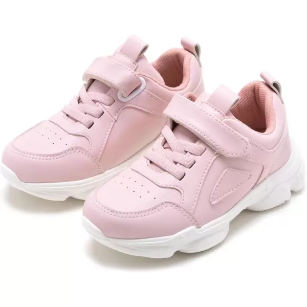 THEE BRON Boys Girls Athletic Sneakers Walking Lightweight Kids Running Tennis ShoesAm03pink