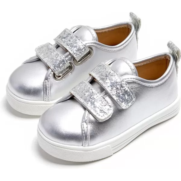 THEE BRON Boys Girls Athletic Sneakers Walking Lightweight Kids Running Tennis ShoesAs24silver
