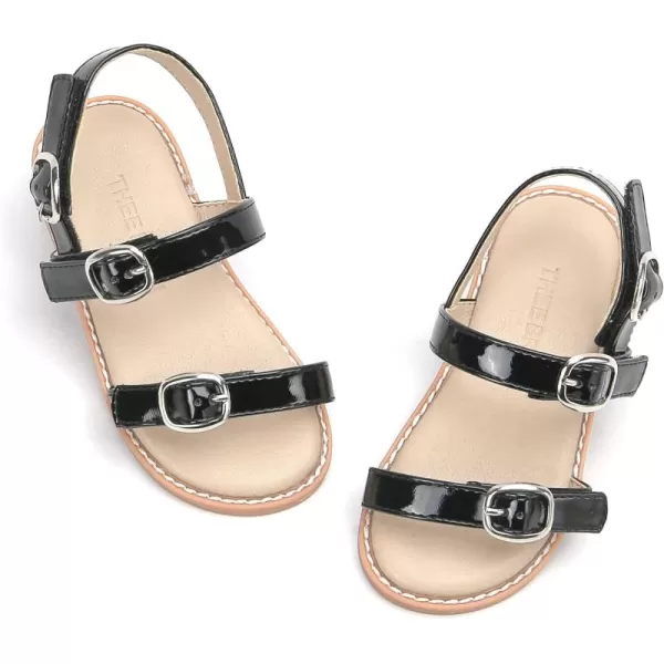 THEE BRON Girls Comfort Sandals Kids Shoes Sandals Filles SandalesAa306black