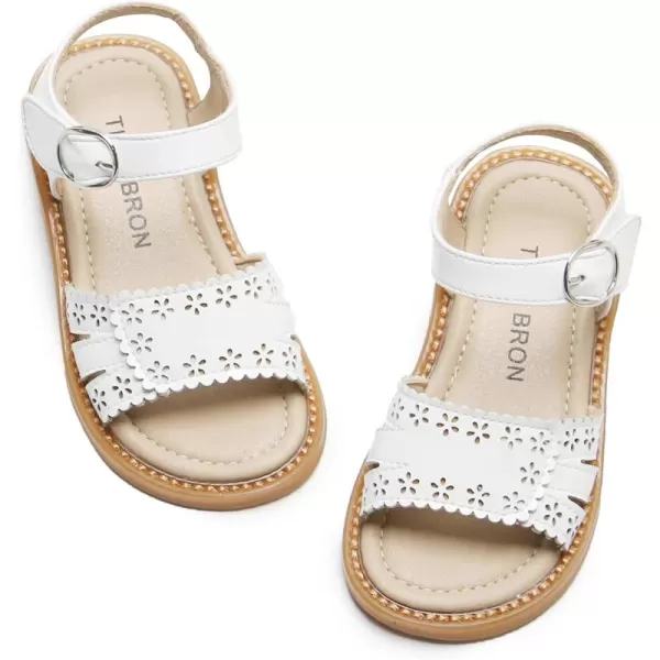 THEE BRON Girls Comfort Sandals Kids Shoes Sandals Filles SandalesTb2106white