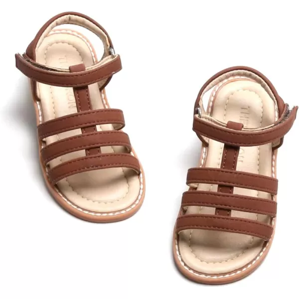 THEE BRON Girls Comfort Sandals Kids Shoes Sandals Filles SandalesTb2236brown