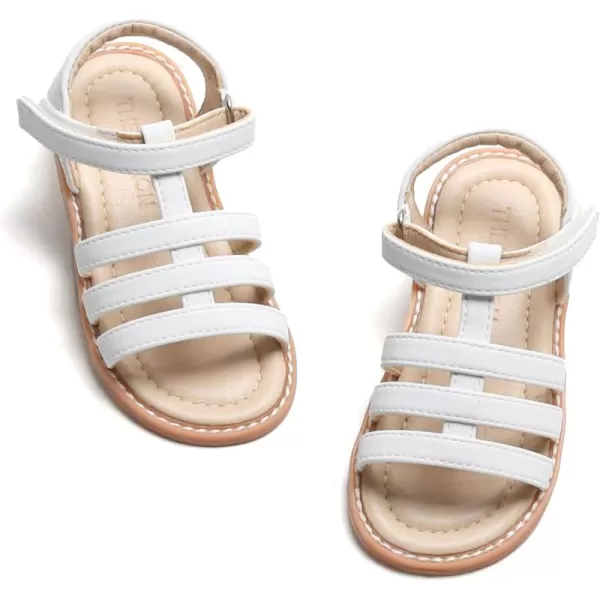 THEE BRON Girls Comfort Sandals Kids Shoes Sandals Filles SandalesTb2236white