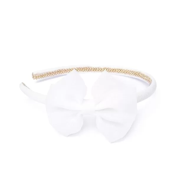 THEE BRON Girls Headband Twinkle Glitter Hairband Bow Hair Accessories 2 headband PinkWhite1 headband  White