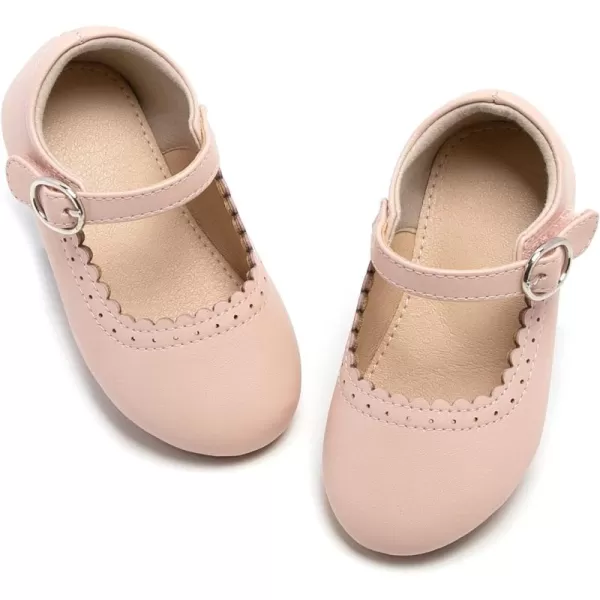 THEE BRON Girls Princess Dress Shoes for Little Girls Zapatos de PrincesaAf314apricot