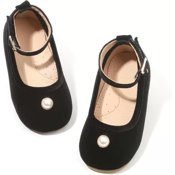 THEE BRON Girls Princess Dress Shoes for Little Girls Zapatos de PrincesaAf334black