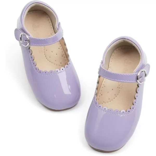 THEE BRON Girls Princess Dress Shoes for Little Girls Zapatos de PrincesaAf406purple