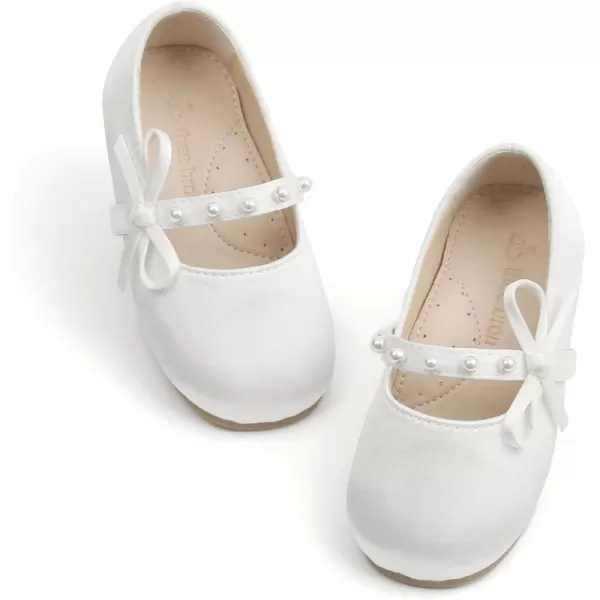 THEE BRON Girls Princess Dress Shoes for Little Girls Zapatos de PrincesaAf424white
