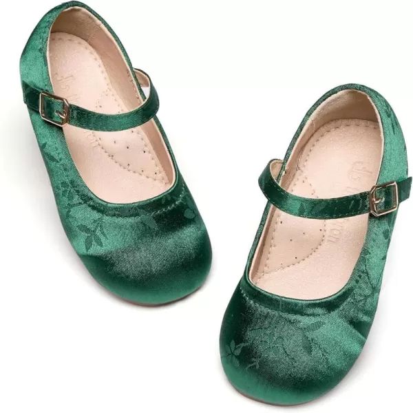 THEE BRON Girls Princess Dress Shoes for Little Girls Zapatos de PrincesaAf462dark Green