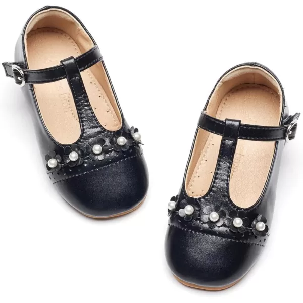 THEE BRON Girls Princess Dress Shoes for Little Girls Zapatos de PrincesaAf474black