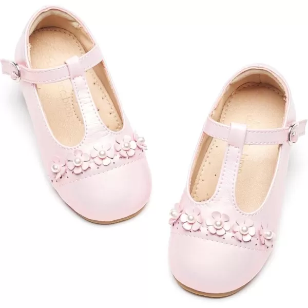 THEE BRON Girls Princess Dress Shoes for Little Girls Zapatos de PrincesaAf474pink