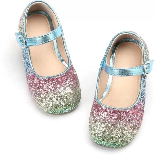 THEE BRON Girls Princess Dress Shoes for Little Girls Zapatos de PrincesaAg213rainbow