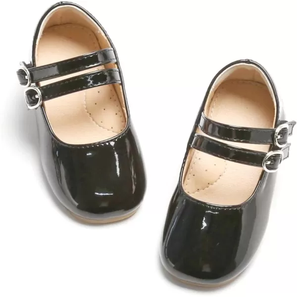 THEE BRON Girls Princess Dress Shoes for Little Girls Zapatos de PrincesaAg218black