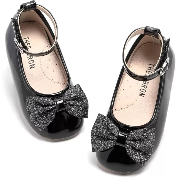 THEE BRON Girls Princess Dress Shoes for Little Girls Zapatos de PrincesaAg272black