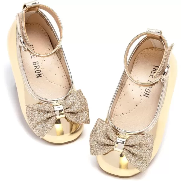 THEE BRON Girls Princess Dress Shoes for Little Girls Zapatos de PrincesaAg272gold