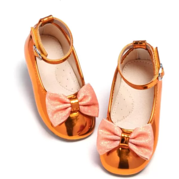 THEE BRON Girls Princess Dress Shoes for Little Girls Zapatos de PrincesaAg272orange