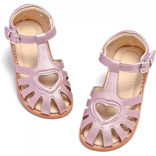 THEE BRON Girls Sandals Toddler Summer Dress Shoes508pink