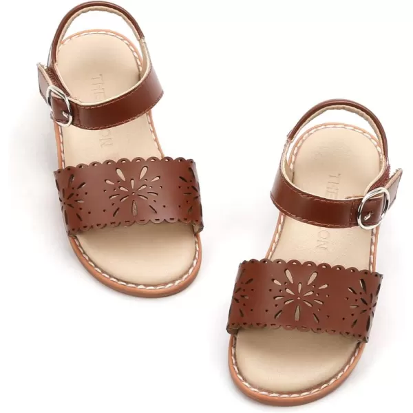 THEE BRON Girls Sandals Toddler Summer Dress ShoesAa336brown
