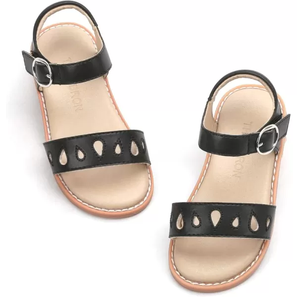 THEE BRON Girls Sandals Toddler Summer Dress ShoesAa354black