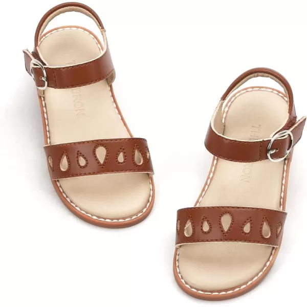 THEE BRON Girls Sandals Toddler Summer Dress ShoesAa354brown