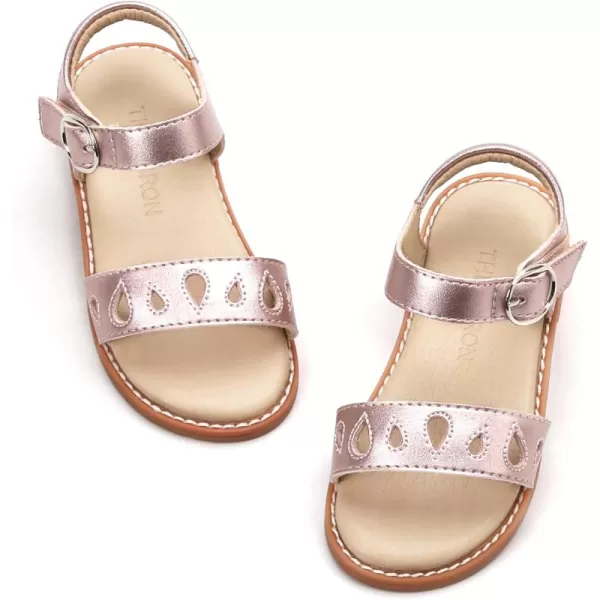 THEE BRON Girls Sandals Toddler Summer Dress ShoesAa354rose Gold