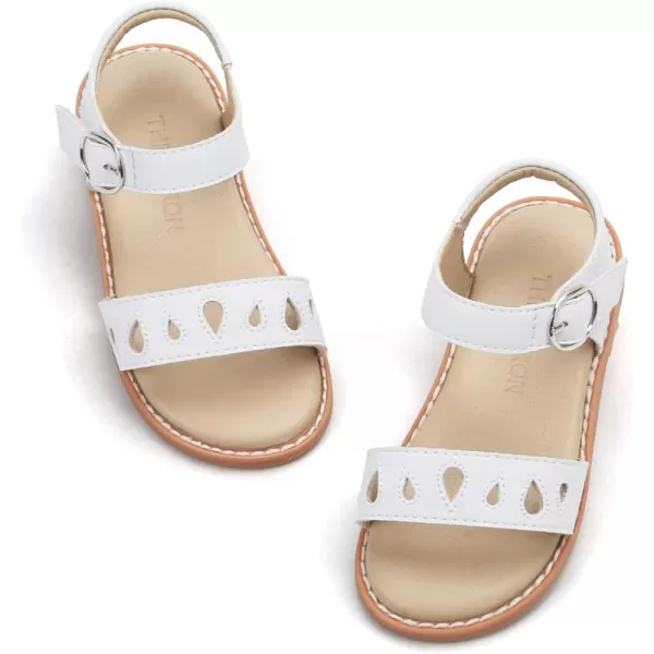 THEE BRON Girls Sandals Toddler Summer Dress ShoesAa354white