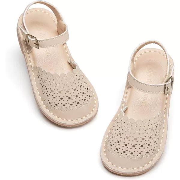 THEE BRON Girls Sandals Toddler Summer Dress ShoesAa426beige