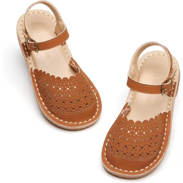 THEE BRON Girls Sandals Toddler Summer Dress ShoesAa426brown