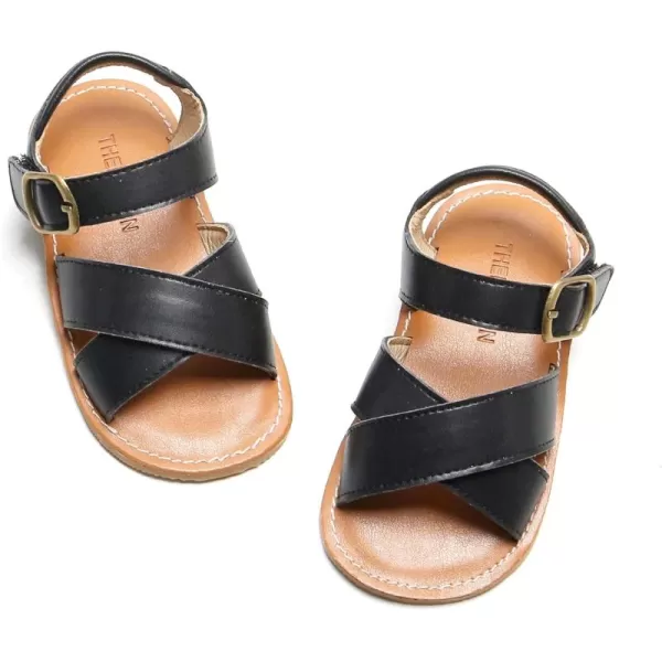 THEE BRON Girls Sandals Toddler Summer Dress ShoesTb2110black