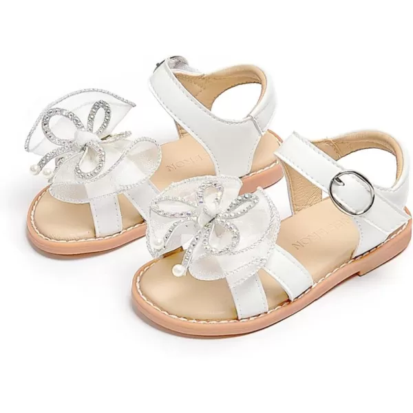 THEE BRON Girls Sandals Toddler Summer Dress ShoesTb2214white
