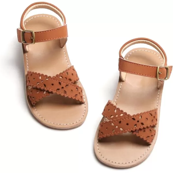 THEE BRON Girls Sandals Toddler Summer Dress ShoesTb2234brown